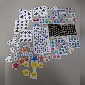 90's star Stickers foil and regular